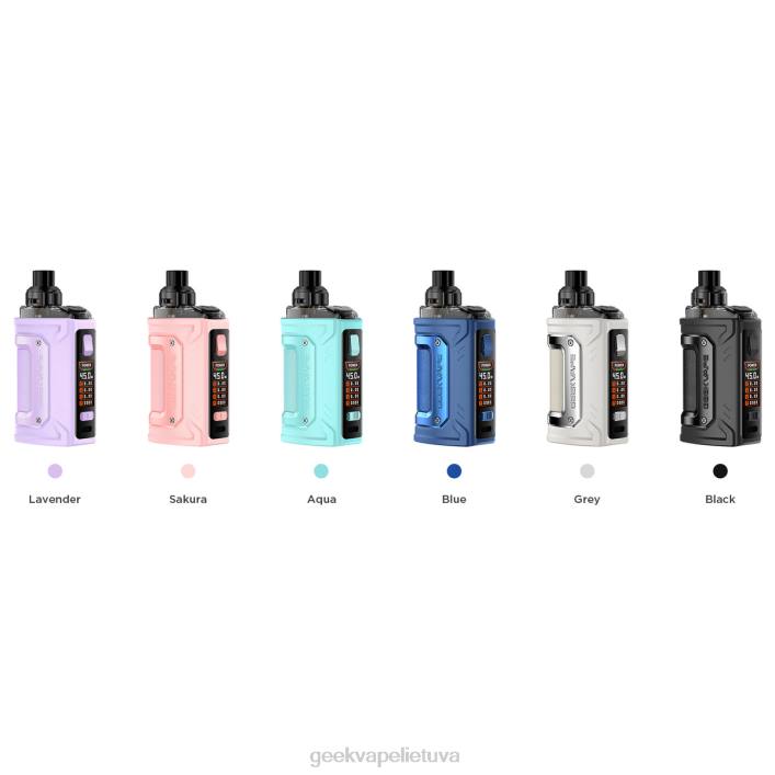 GeekVape Flavours - GeekVape h45 classic (aegis hero 2 classic) pod rinkinys 1400mah 4ml aqua 2Z4D105