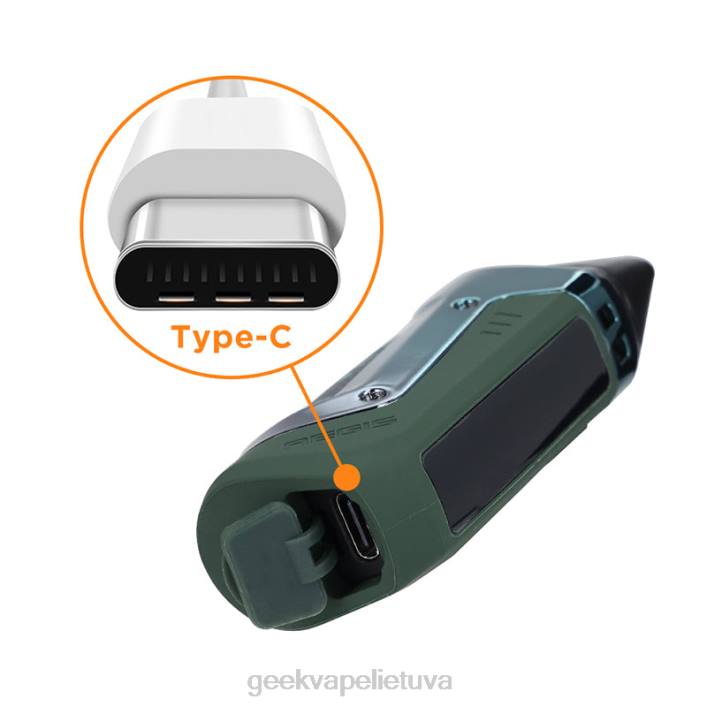 Geek Bar Kaina - GeekVape aegis nano rinkinys 800mah raudona 2Z4D128