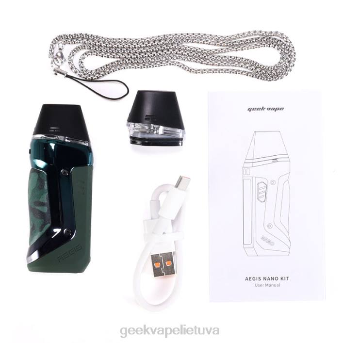 Geek Bar Kaina - GeekVape aegis nano rinkinys 800mah raudona 2Z4D128