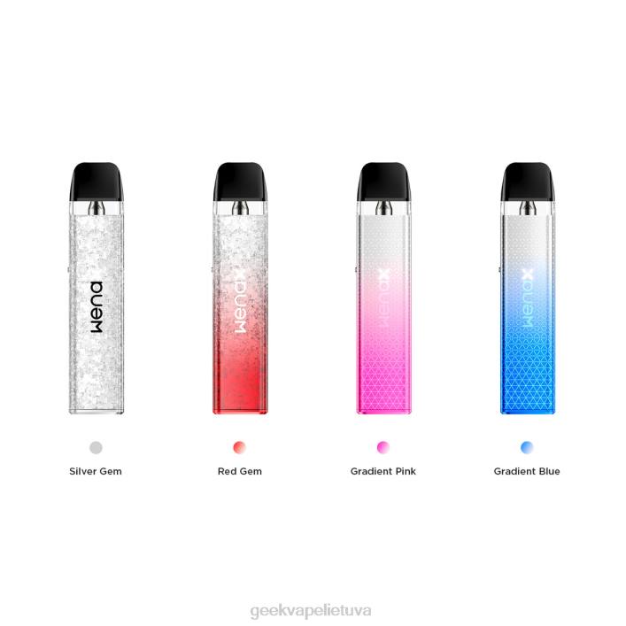 Geek Bar Kaina - GeekVape Wenax q mini rinkinys 1000mah 2ml gradientas violetinis 2Z4D78