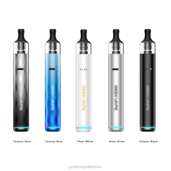GeekVape E Cigarette - GeekVape wenax s3 (stylus 3) vape rašiklio rinkinys 1100mah atomas sidabras 2Z4D66