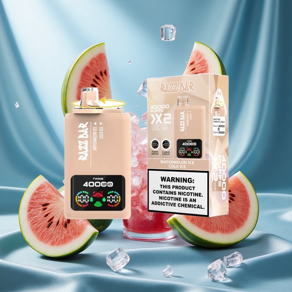 Razz Bar 40000 Puffs Anguria Ghiaccio_Cola Ghiaccio Display Potenza Tipo-C