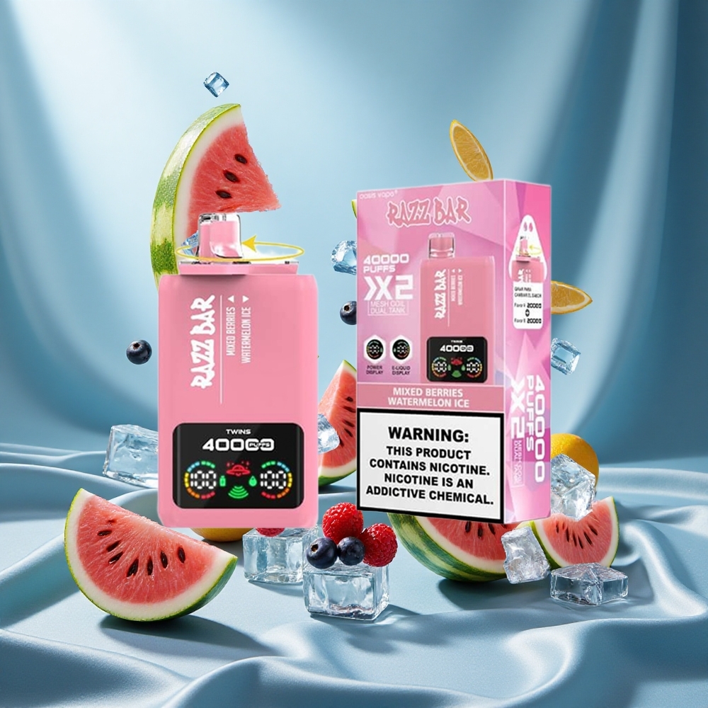 Razz Bar 40000 Puffs Display Schermo Misto Bacche_Ghiaccio Anguria