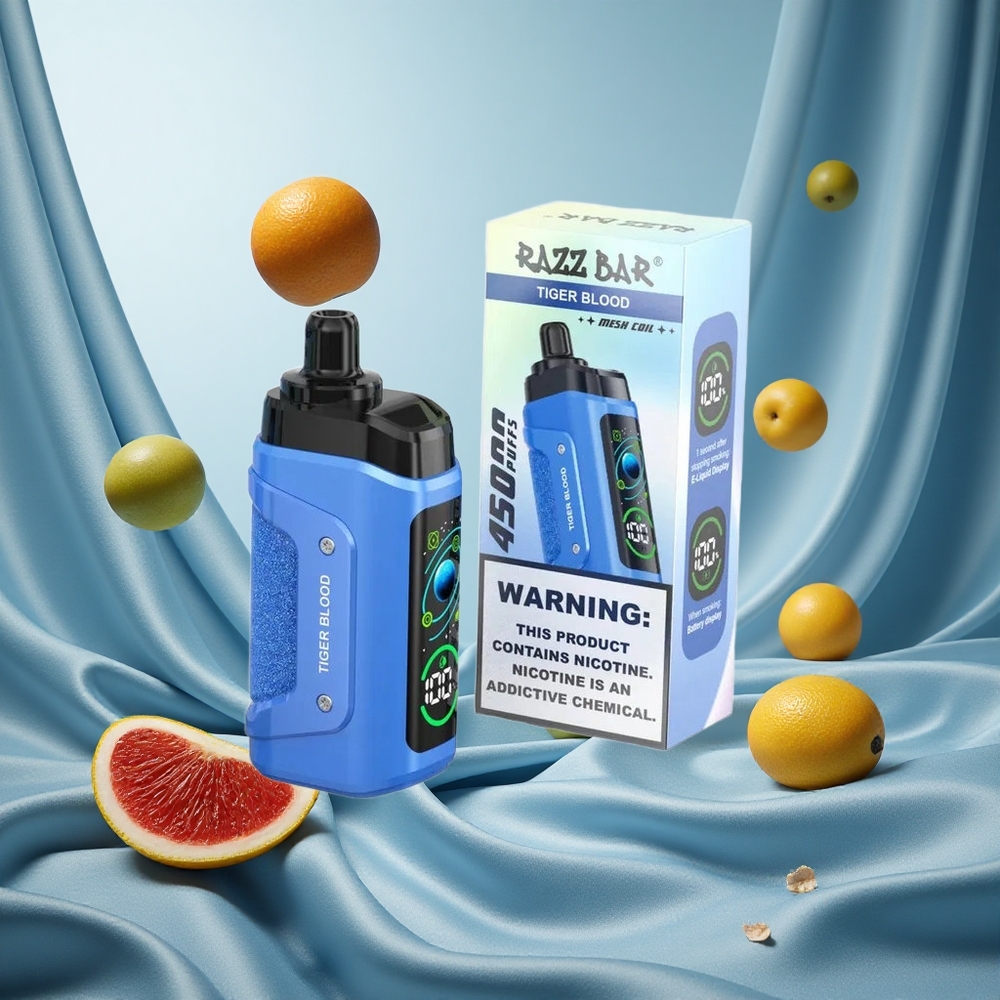 Razz Bar 45000 Puffs Boba Mesh Sangue di Tigre