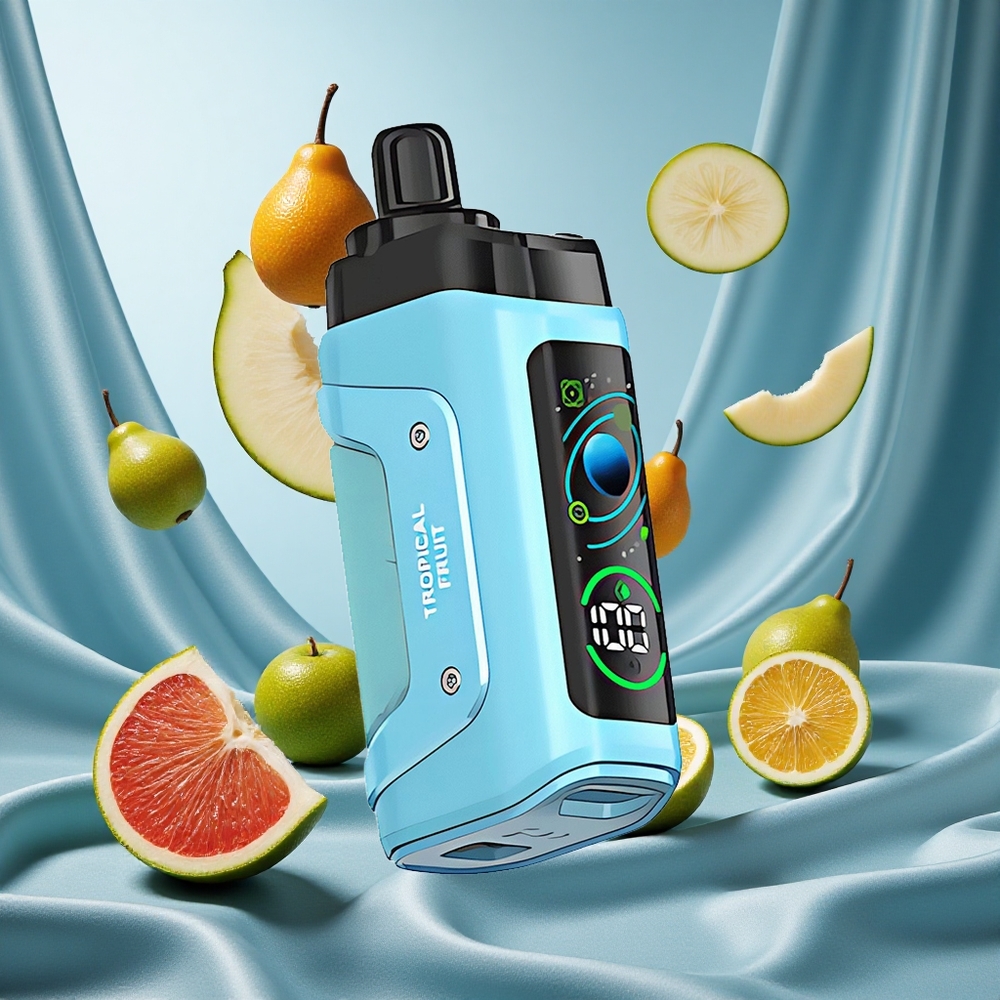 Razz Bar 45000 Puffs Boba Tropicale con Bobina Mesh 1.0 Ohm e Flusso d'Aria Regolabile