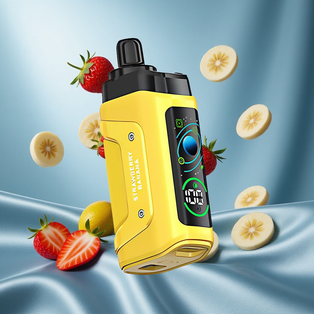 Razz Bar 45000 Puffs Fragola Banana Bobina Mesh 1.0 Ohm Ricaricabile Tipo-C