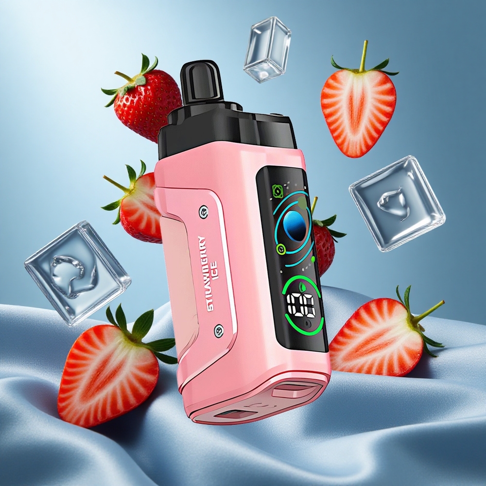 Razz Bar 45000 Puffs Fragola Ghiaccio Bobina Mesh 1.0 Ohm