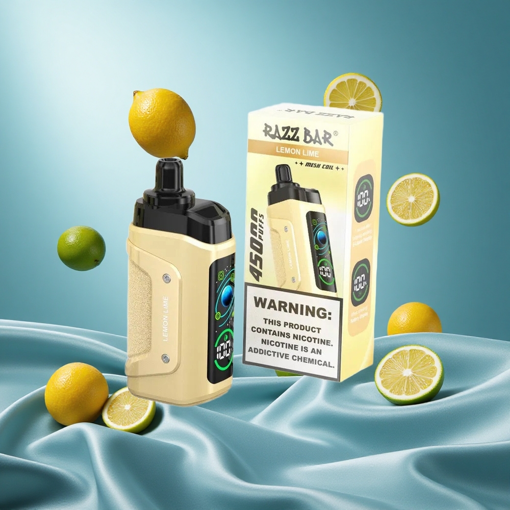 Razz Bar 45000 Puffs Limone Lime Bobina Mesh 1.0 Ohm