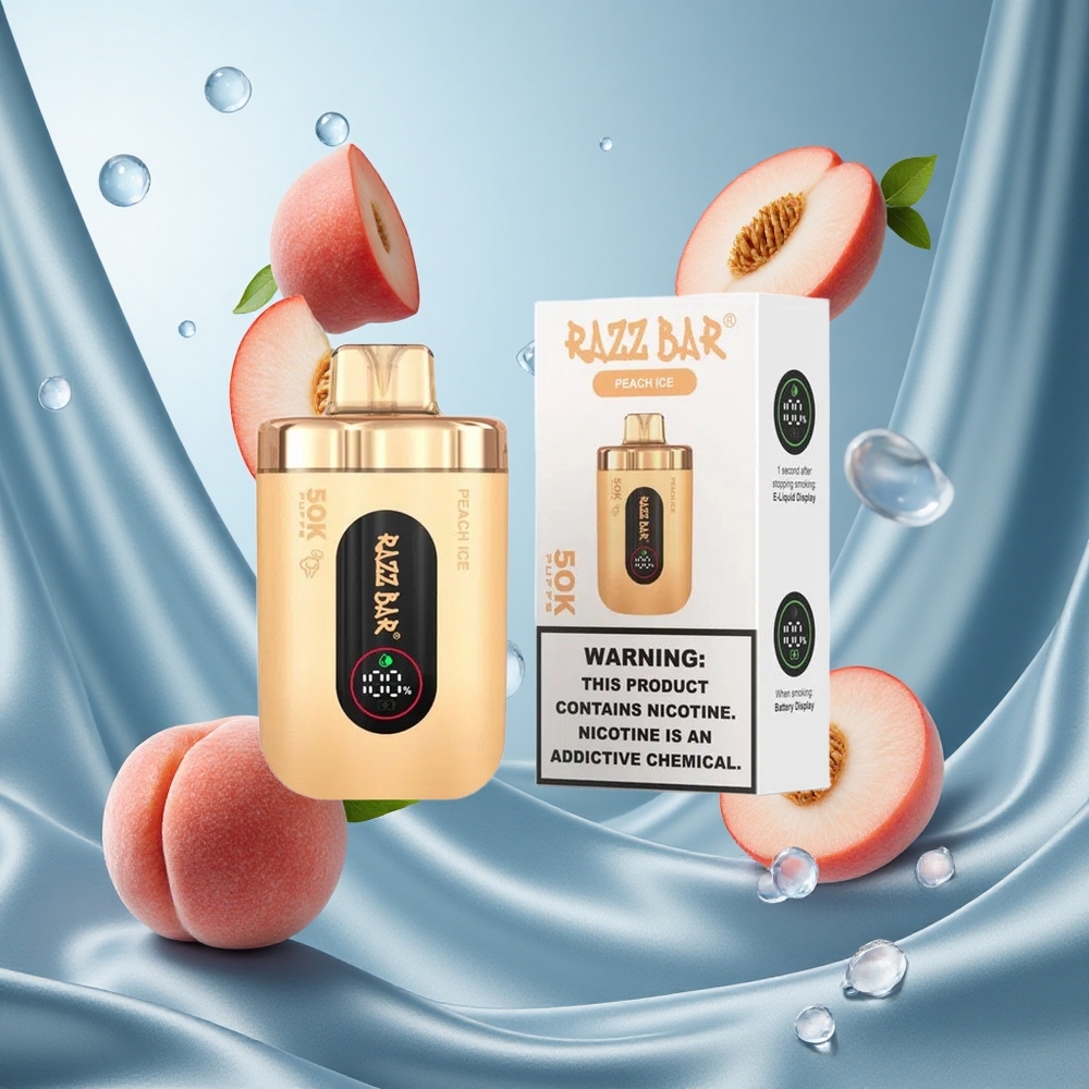 Razz Bar 50K Puffs Coil Mesh 1.0 Ohm Ghiaccio Pesca