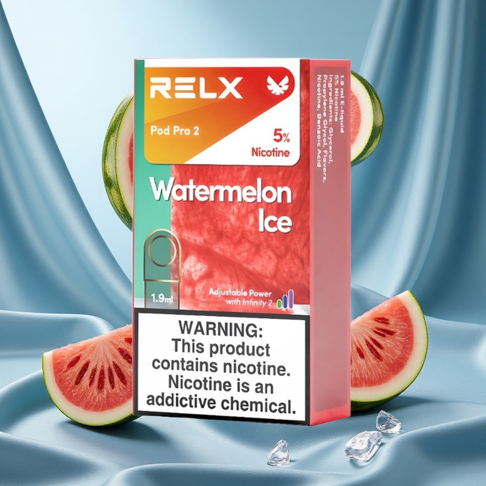 RELX Pod Pro 2 600 Puffs Anguria Ghiacciata 5% Nicotina 1.9ml