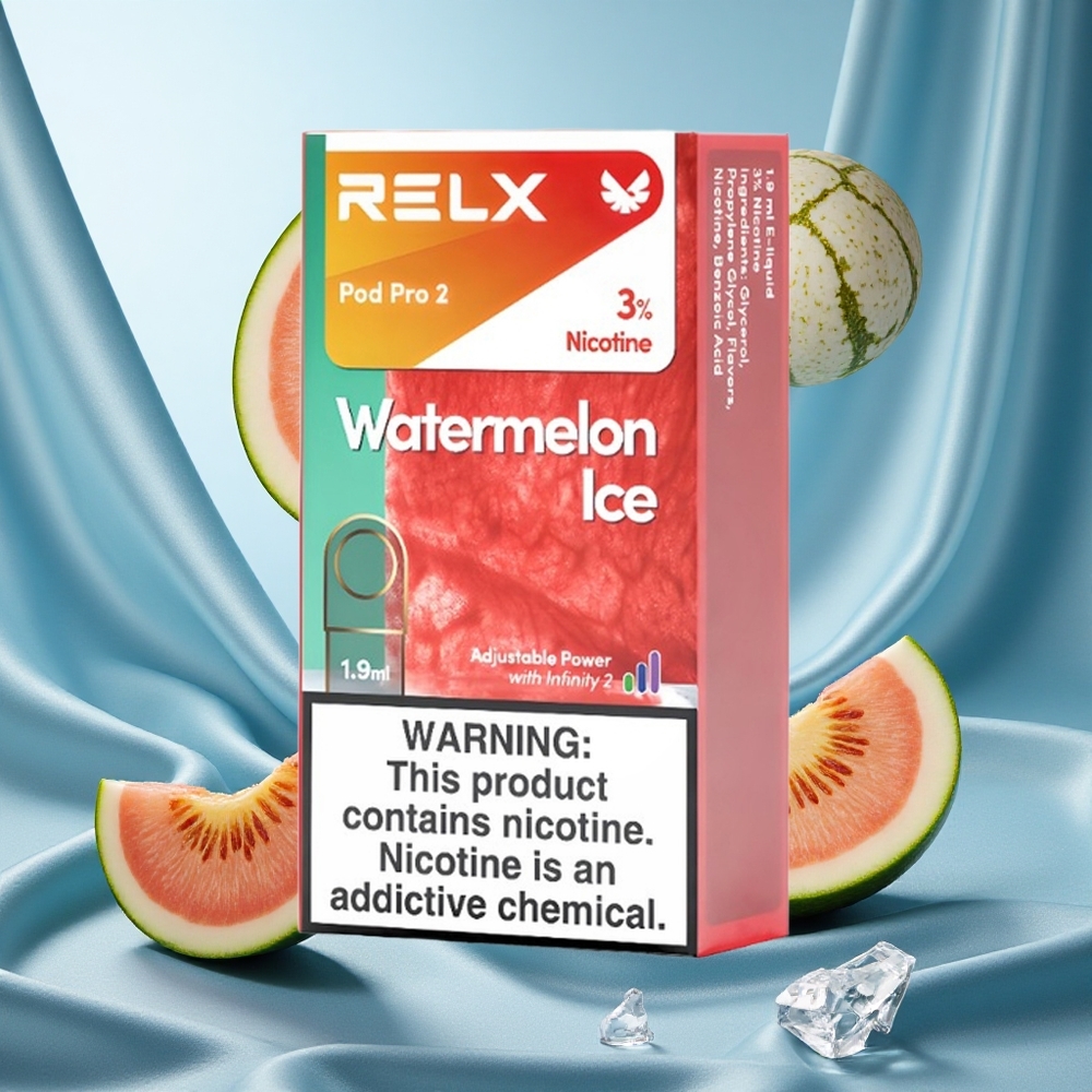 RELX Pod Pro 2 600 Puffs Anguria Ghiaccio 3% Nicotina 1.9ml