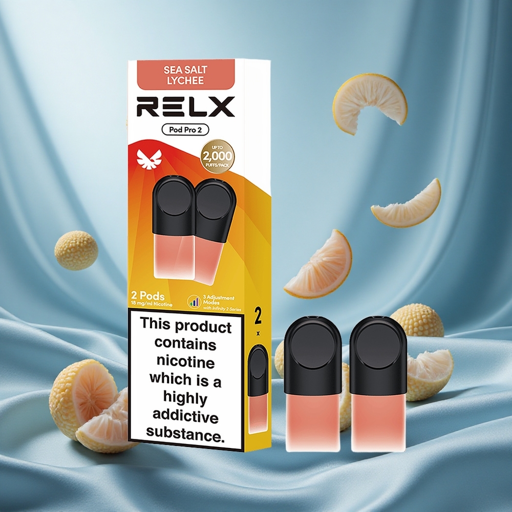 RELX Pod Pro 2 600 Puffs Litchi Salato del Mare 1,9ml