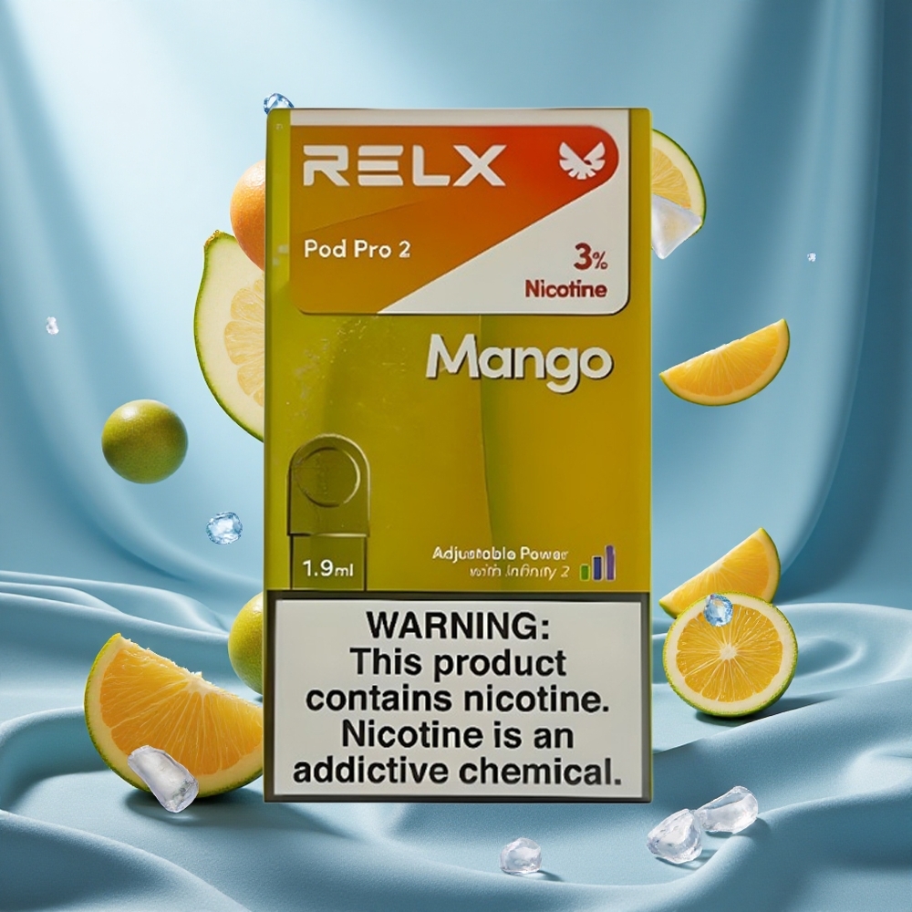 RELX Pod Pro 2 600 Puffs Mango Ghiaccio 3% Nicotina
