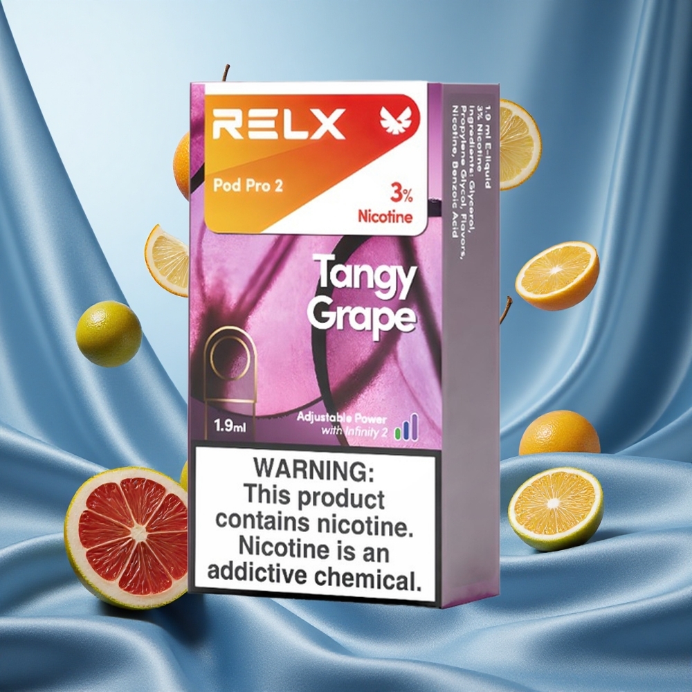 RELX Pod Pro 2 600 Puffs Uva Frizzante 3% Nicotina 1.9ml