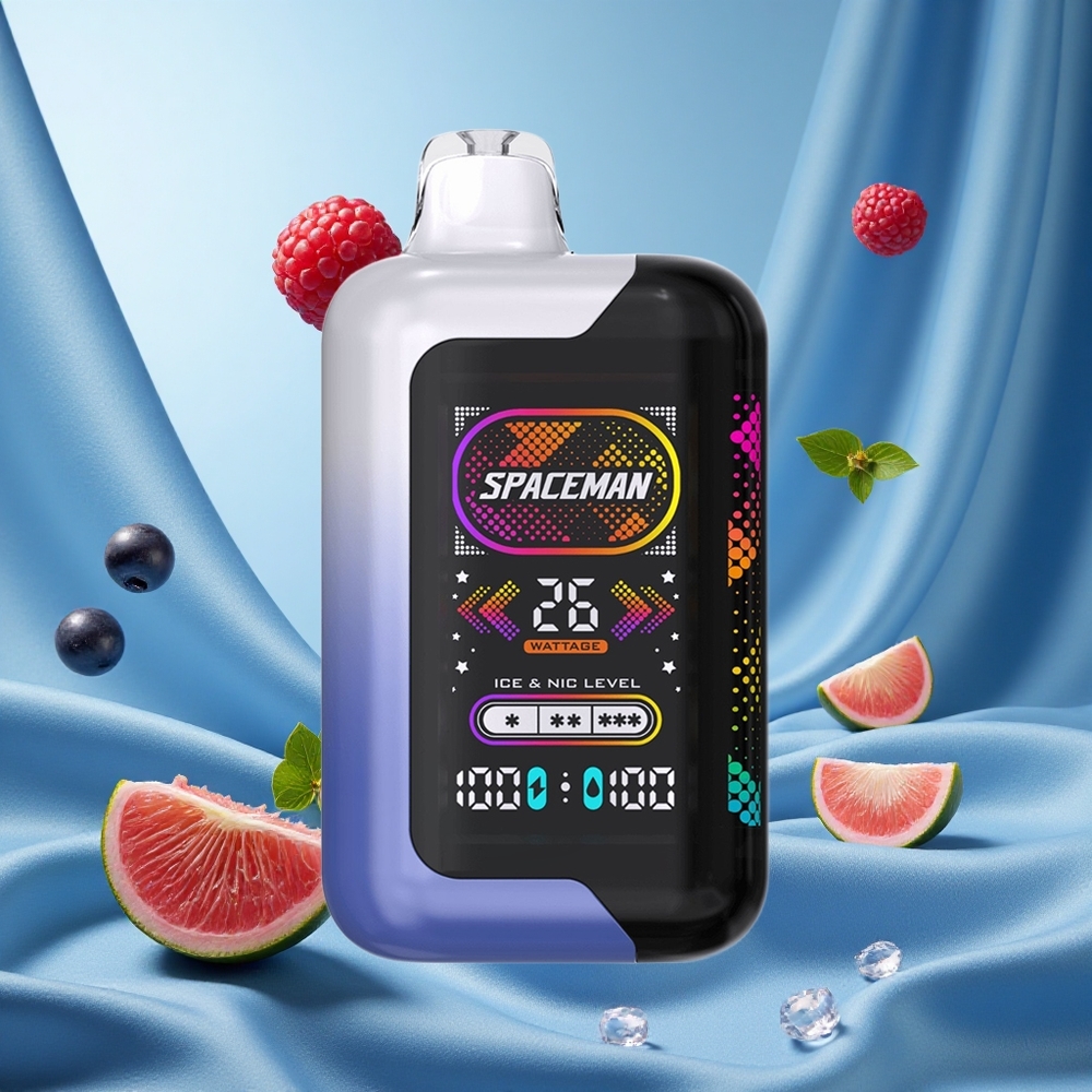 SMOK SPACEMAN SP40000 Sigaretta elettronica usa e getta 40000 Puffs Blu Lampone Ghiaccio 1000mAh 20ml