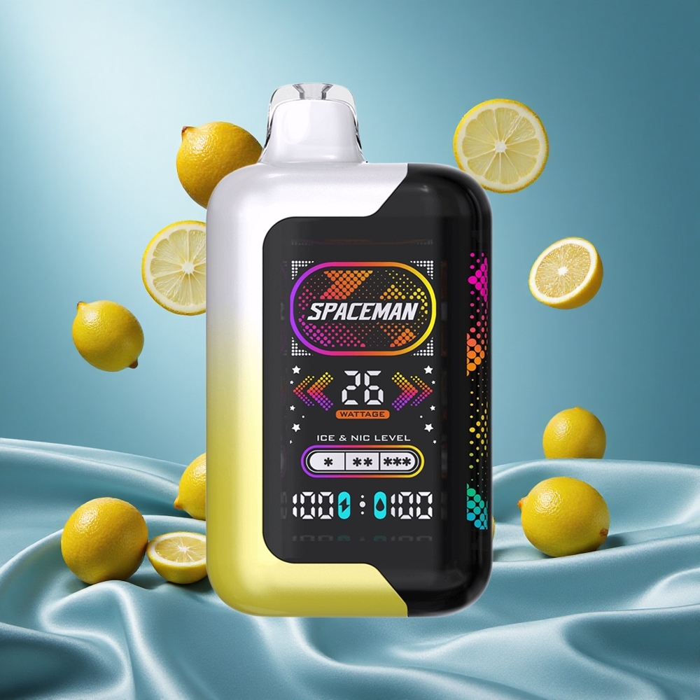SMOK SPACEMAN SP40000 Sigaretta elettronica usa e getta 40000 Puffs Limone Pop Schermo Ultra-Large LED 2.28"