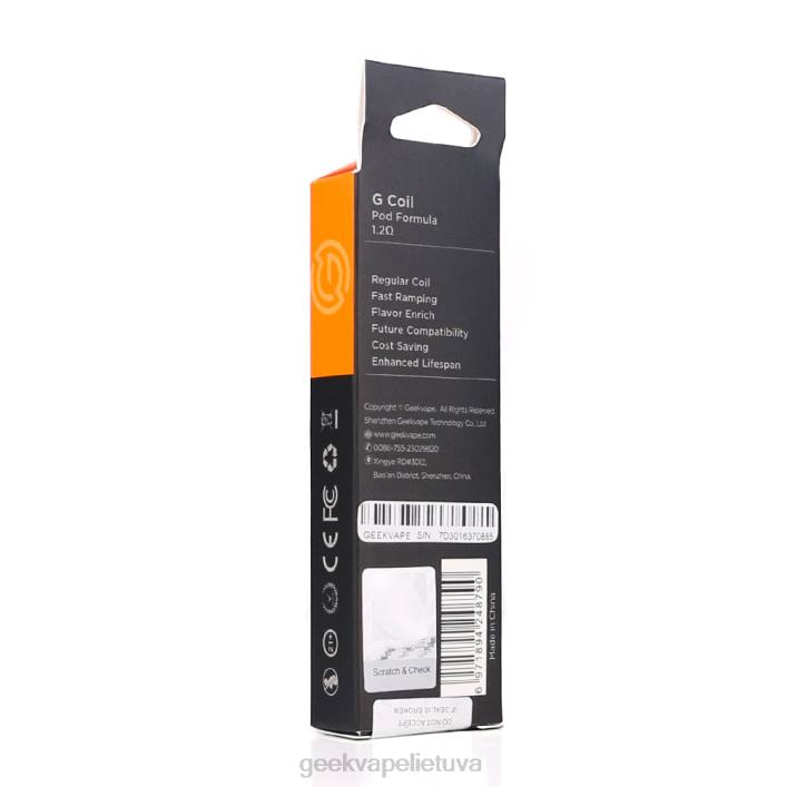 Geek Vape Kaina - GeekVape 5 vnt./pak. g serijos ritė g1,0 omų 2Z4D23
