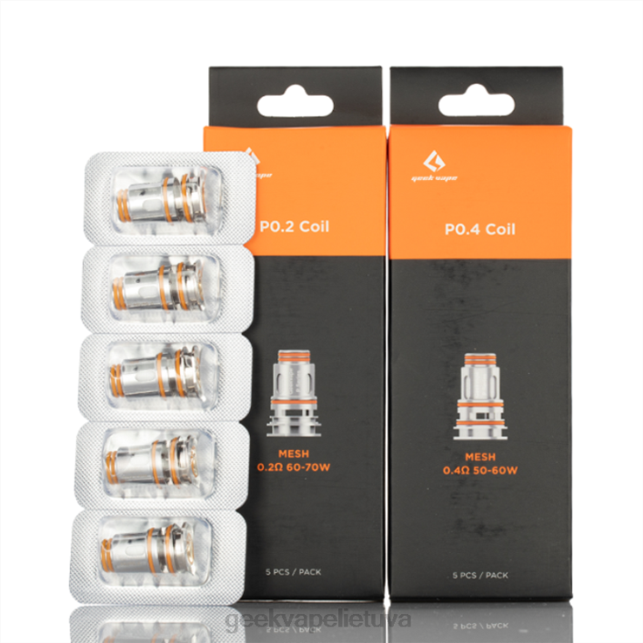 GeekVape Flavours - GeekVape 5 vnt./pak. p serijos ritė p0,4 omo 2Z4D15